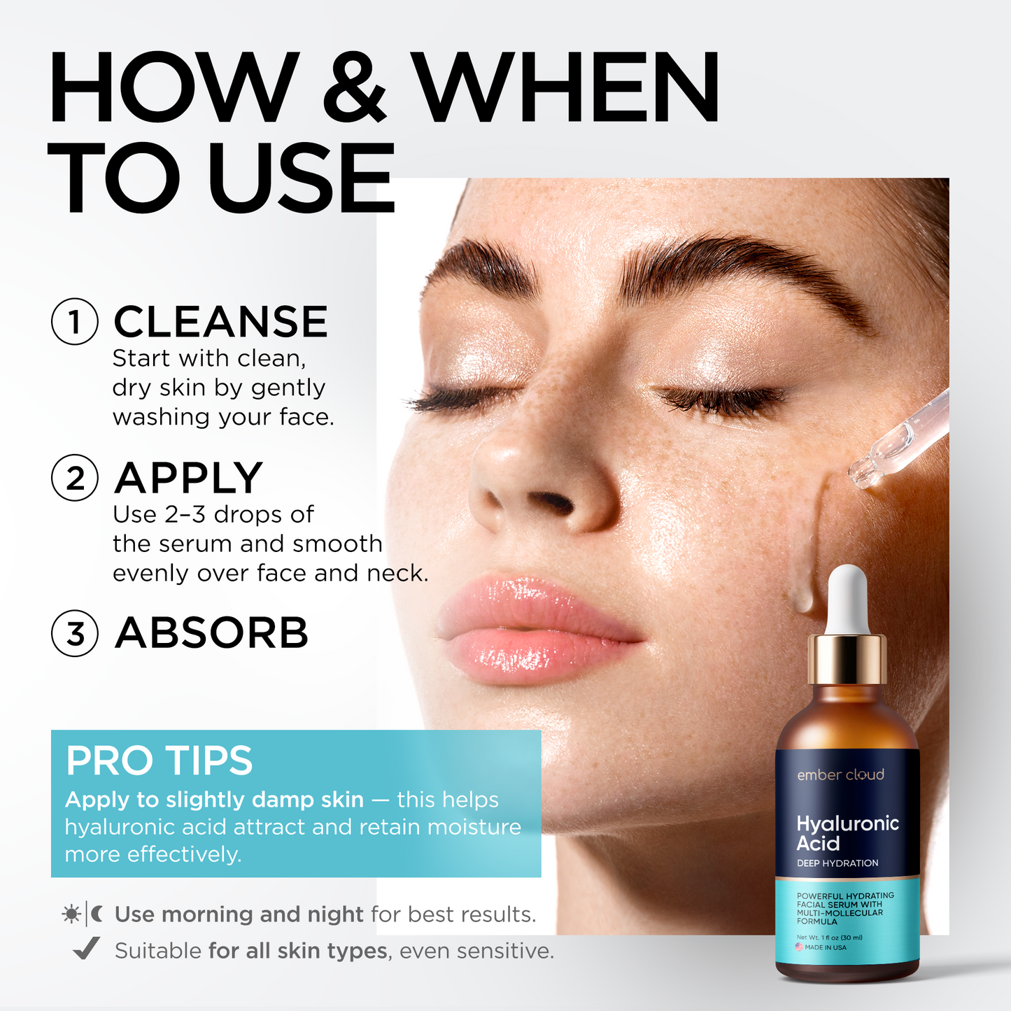 Multi-Molecular Hyaluronic Acid Serum |Ember Cloud