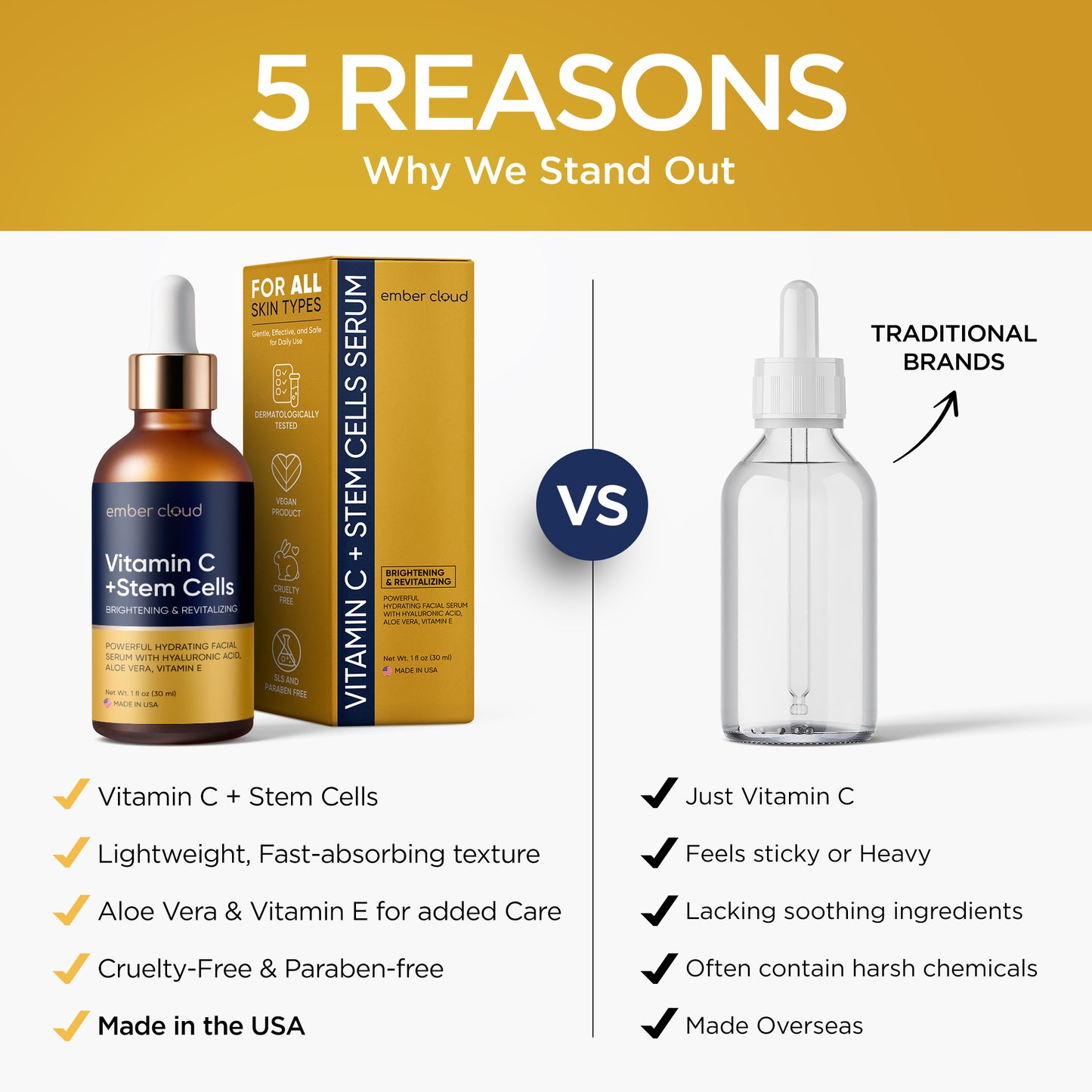 Vitamin C + Stem Cells Serum For Face| Ember Cloud