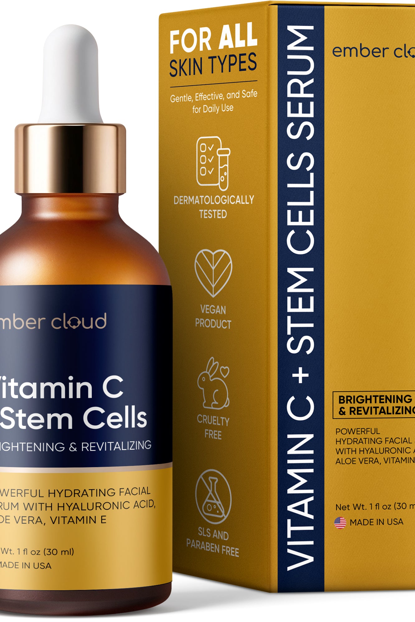 Vitamin C + Stem Cells Serum For Face| Ember Cloud