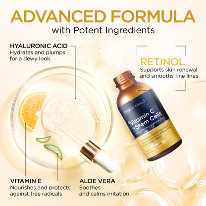 Vitamin C + Stem Cells Serum For Face| Ember Cloud