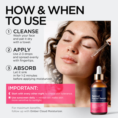 Age-Defying Retinol Serum Hyaluronic acid |Ember Cloud